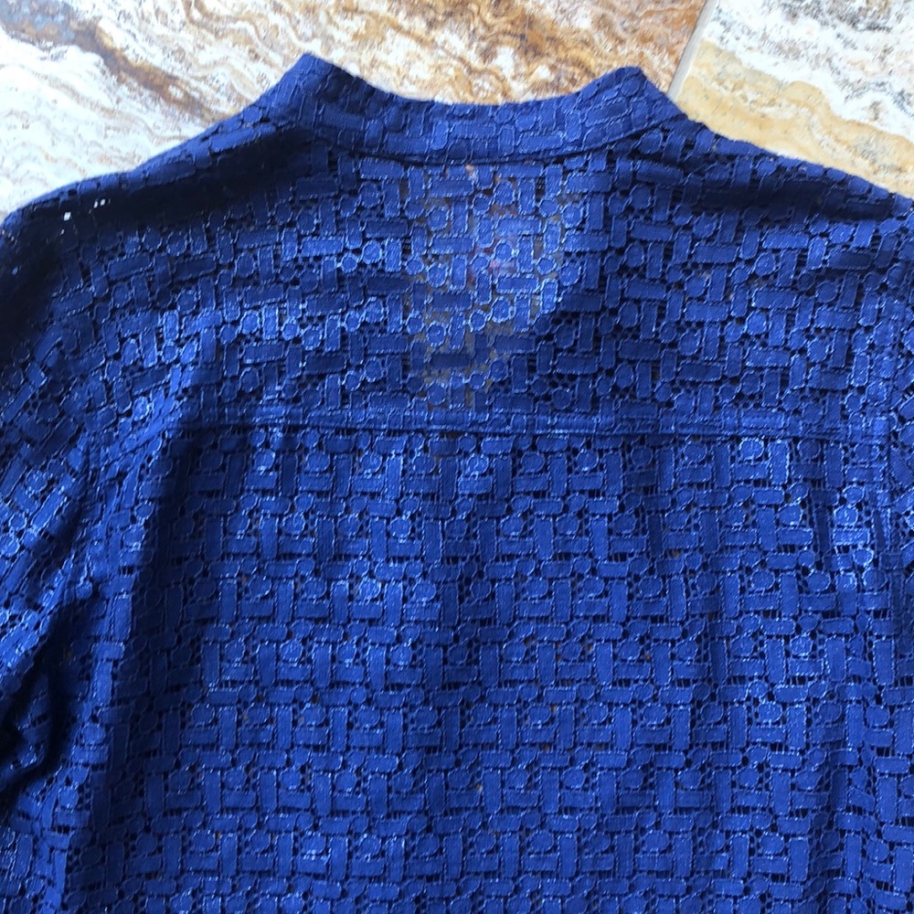 Ruby Rd. Petite Purple Button Down Blouse Size 12p - image 5